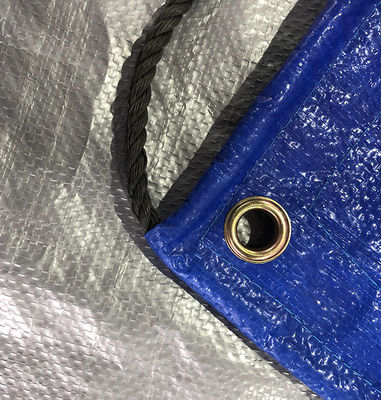 Litong Azul-prata PE Tarpaulin Cargas Leves Cobertura Azul-laranja Saco de Bagagem 150gm Tarpas impermeáveis