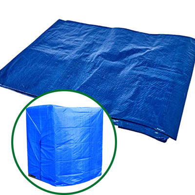 Verde 5OZ 6OZ Azul-prata Economia Tarpa PE Tarpaulin Tecido impermeável Tarpa Material de plástico